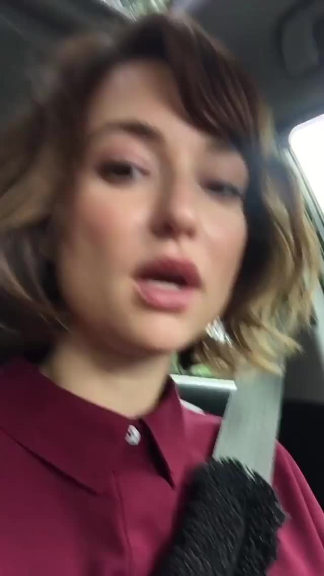 Celebrity Milana Vayntrub gif