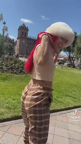 redhead tiktok twerking gif