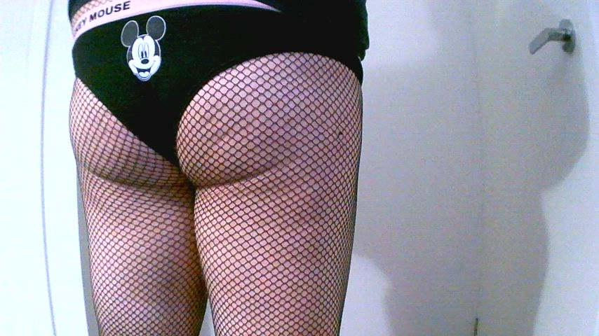 ass big ass crossdressing fishnet panties sissy sissy slut gif