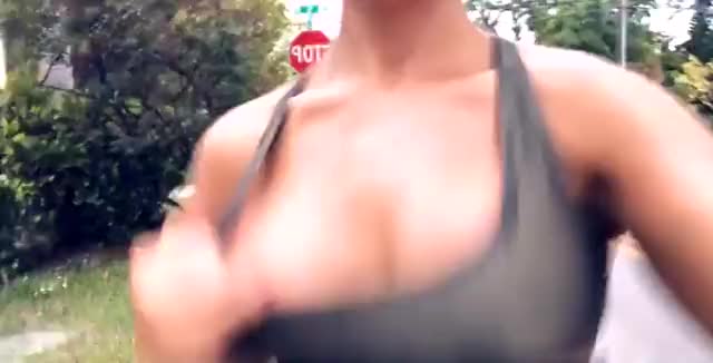 Sweaty Boobies Running