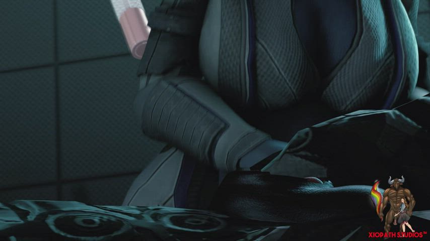 Krogan x Assari Handjob (Mass Effect) [Xioapth]