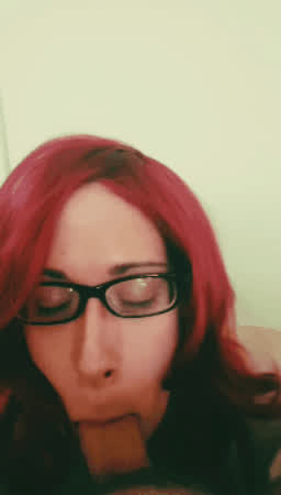 Blowjob Redhead Sissy gif