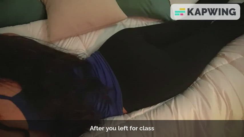 brunette caption cheating college girlfriend latina orgasm schoolgirl spanking gif