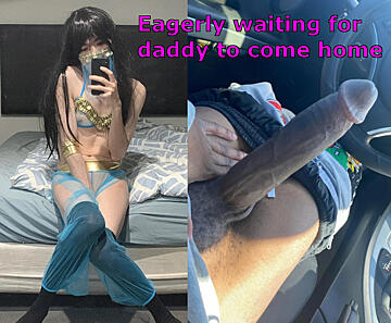 Waiting for daddy (u/SissyAmy4644)