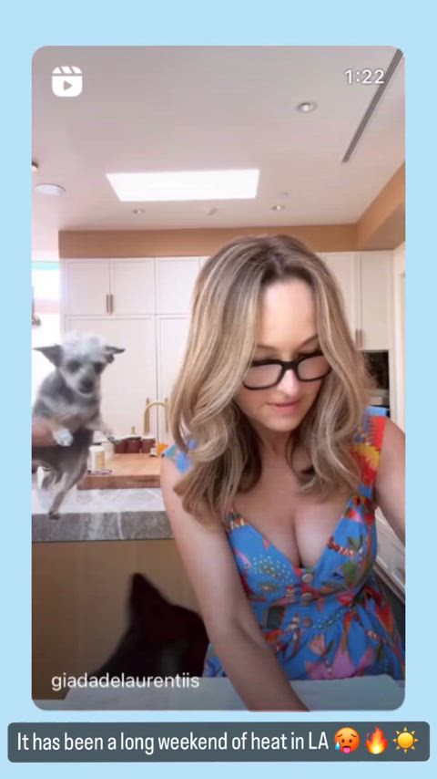 celebrity cleavage giada de laurentiis celebs gif