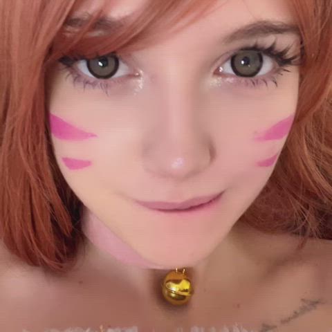 amateur beautiful cosplay tongue gif