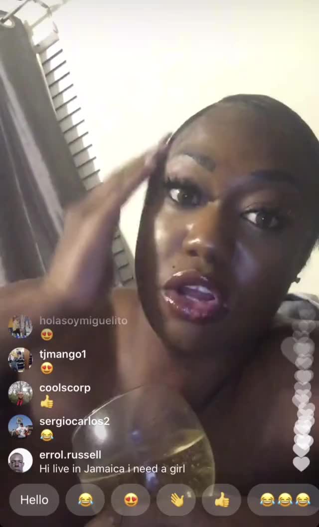 Nay Titties On IG Live