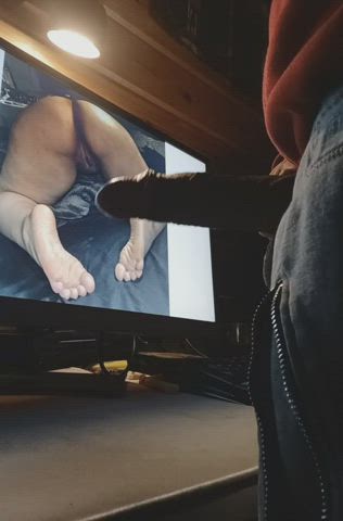 Cock Feet Tribute gif