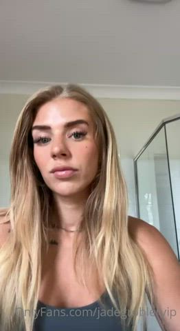 blonde booty pussy gif