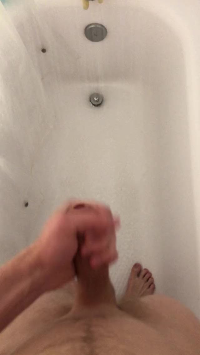 Cumming in the shower