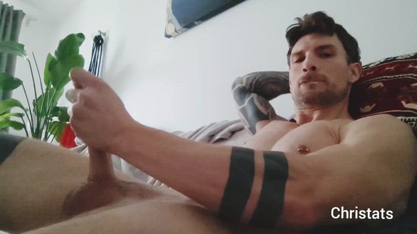 big dick cumshot gay hottie jerk off male masturbation masturbating muscles onlyfans