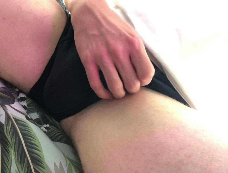 Balls hugging my cock