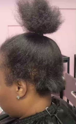 Cute Ebony Ponytail gif