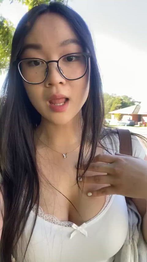 amateur asian big tits glasses on/off public reveal solo teen tits gif