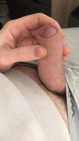 cock foreskin teen gif