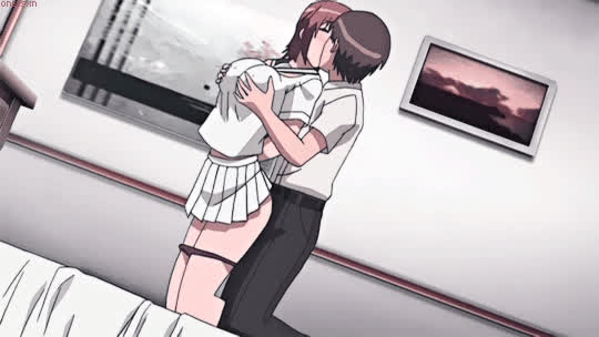 Big Tits Hentai Lingerie Schoolgirl gif