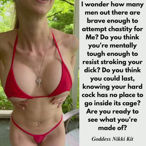 caption chastity dominant domination dominatrix domme femdom fetish kinky gif