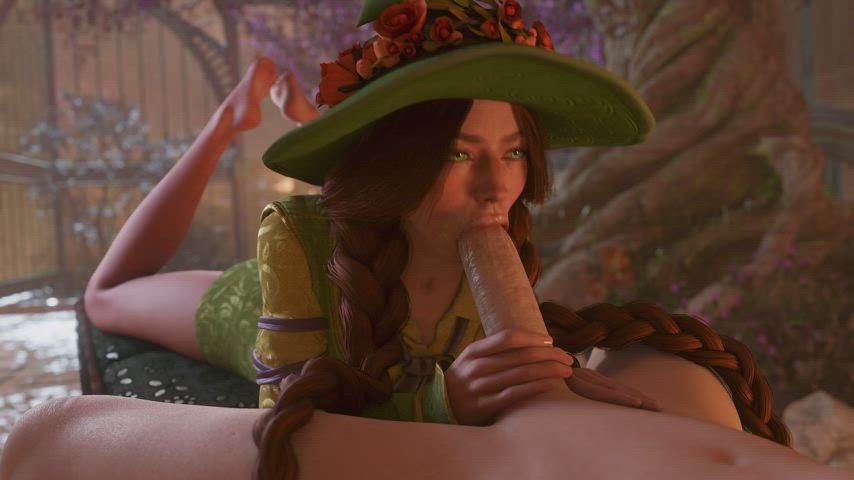 3d animation blowjob redhead rule34 witch gif