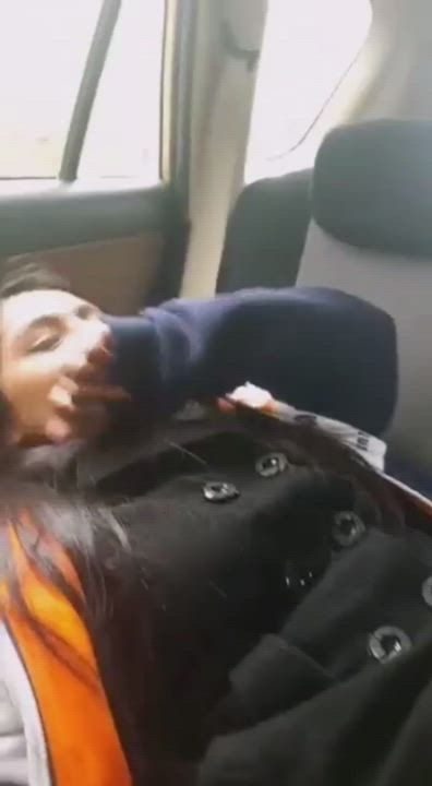 Indian ?cute ?girl ?enjoy with bf in car video