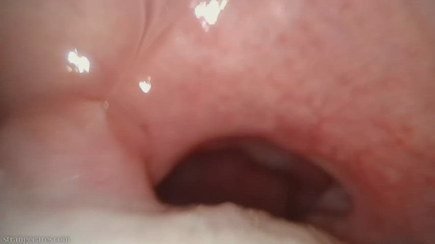 close up throat tongue fetish gif