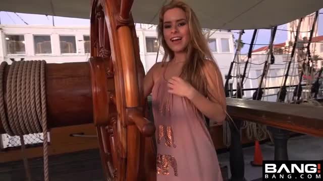 Tits Ahoy! Teen On A Boat