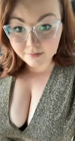curvy redhead tits gif