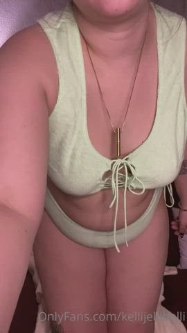 bbw belly button bouncing bouncing tits chubby jiggling tits titty drop gif