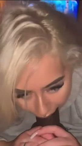 bbc blonde blowjob gif