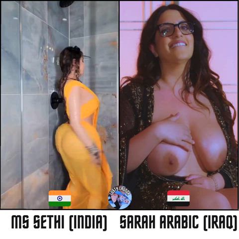 arab indian saree thick-booty gif