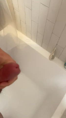 cum shower slow motion solo gif