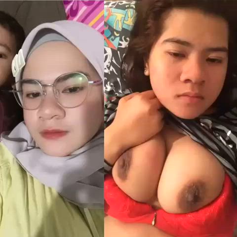 amateur big tits hijab malaysian muslim tits gif