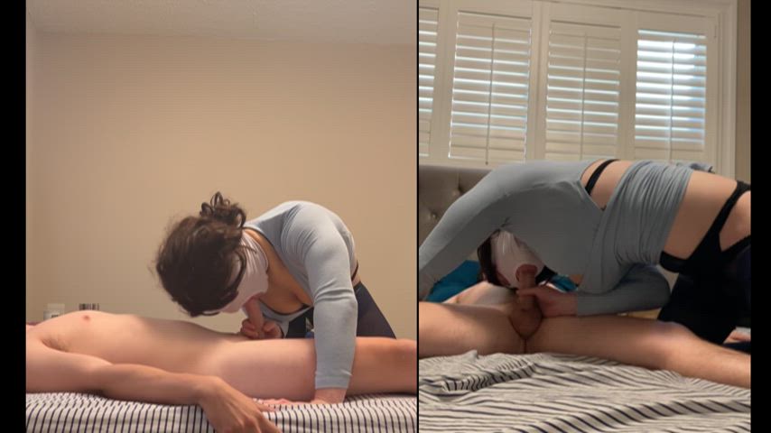 This HUNG straight boy let me blindfold, suck, and rim him ;)