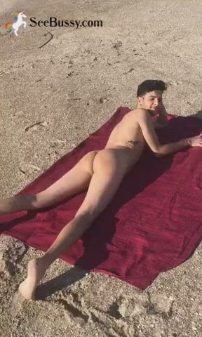 beach homemade nude public gif