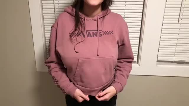 Under the VANS hoodie