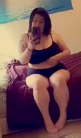 Asian BBW Bouncing Tits Busty gif