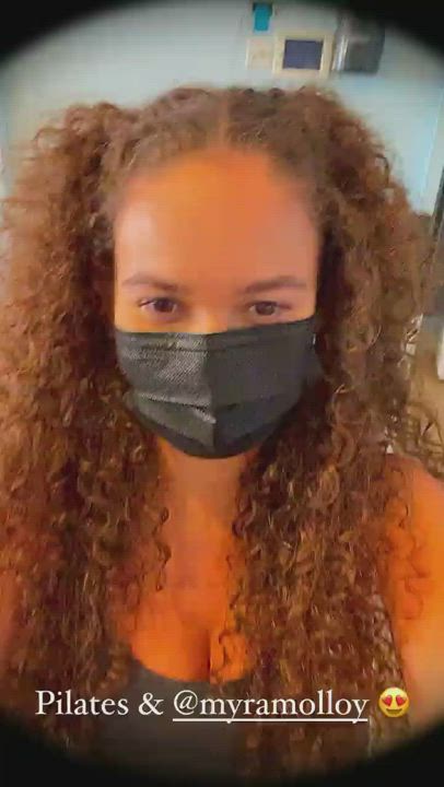 Cleavage Madison Pettis Spandex gif