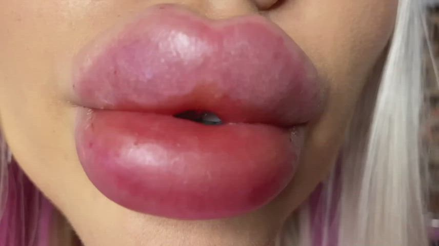 Homemade Lips Selfie Slow Motion gif