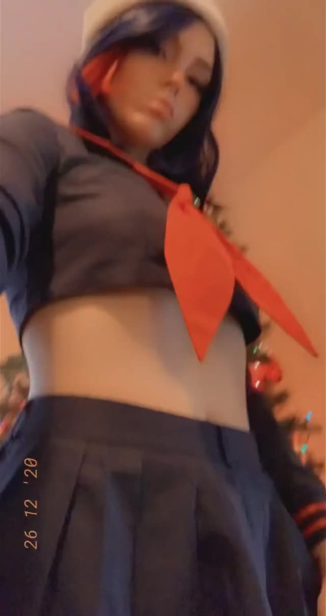 Ryuko flashing by Christmas tree (Nekochews) [Kill la Kill]