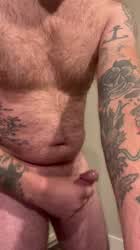 Cock Masturbating Tattoo gif