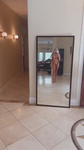 Big Tits Bikini Blonde gif