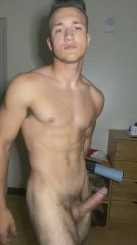 amateur erection gay male masturbation solo teen gif