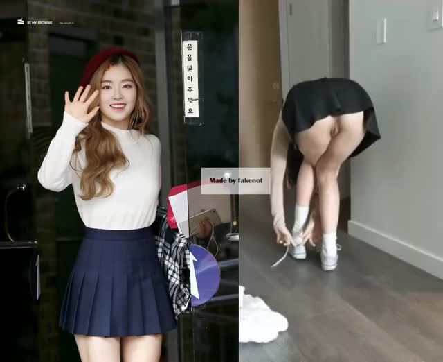 Irene forgot to wear something