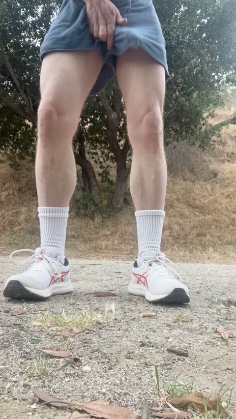 Jogging with no underwear is never a good idea