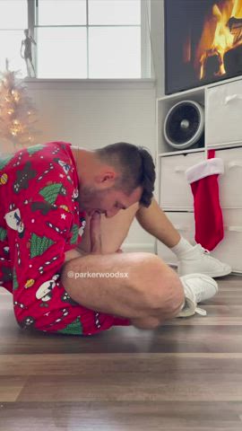 autofellatio big dick blowjob christmas flexible gay onlyfans selfie shoes gif