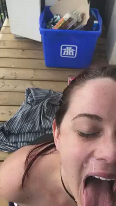 Big Tits Blowjob Cumshot Facial gif