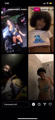 Naked Shower Teasing Webcam gif