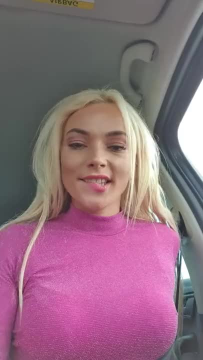 DUTCH PETITE BLONDE SMALL NAUGHTY TEEN FLASHING PERFECT TITS IN PUBLIC CAR