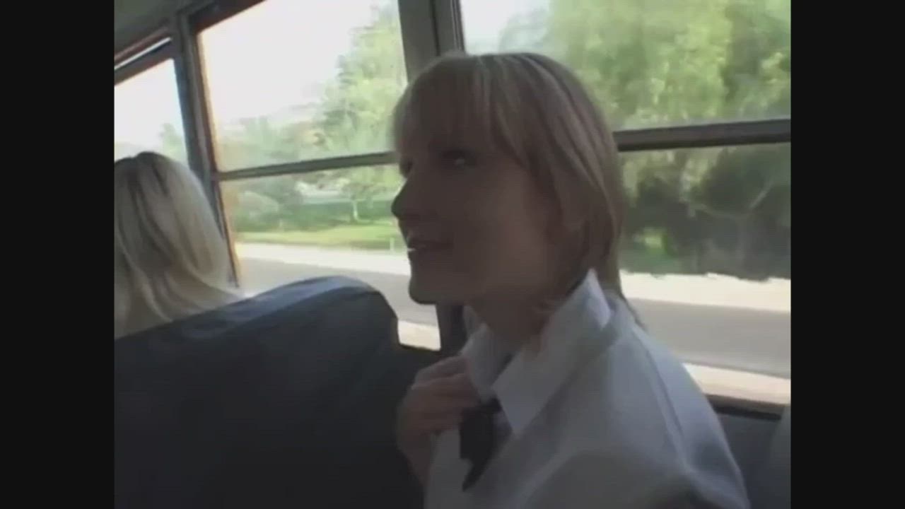 Mindy Main - a cumshot on the bus