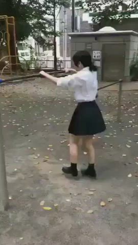 Asian Schoolgirl Skirt gif