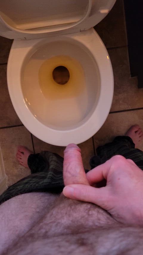 cock piss uncircumcised gif